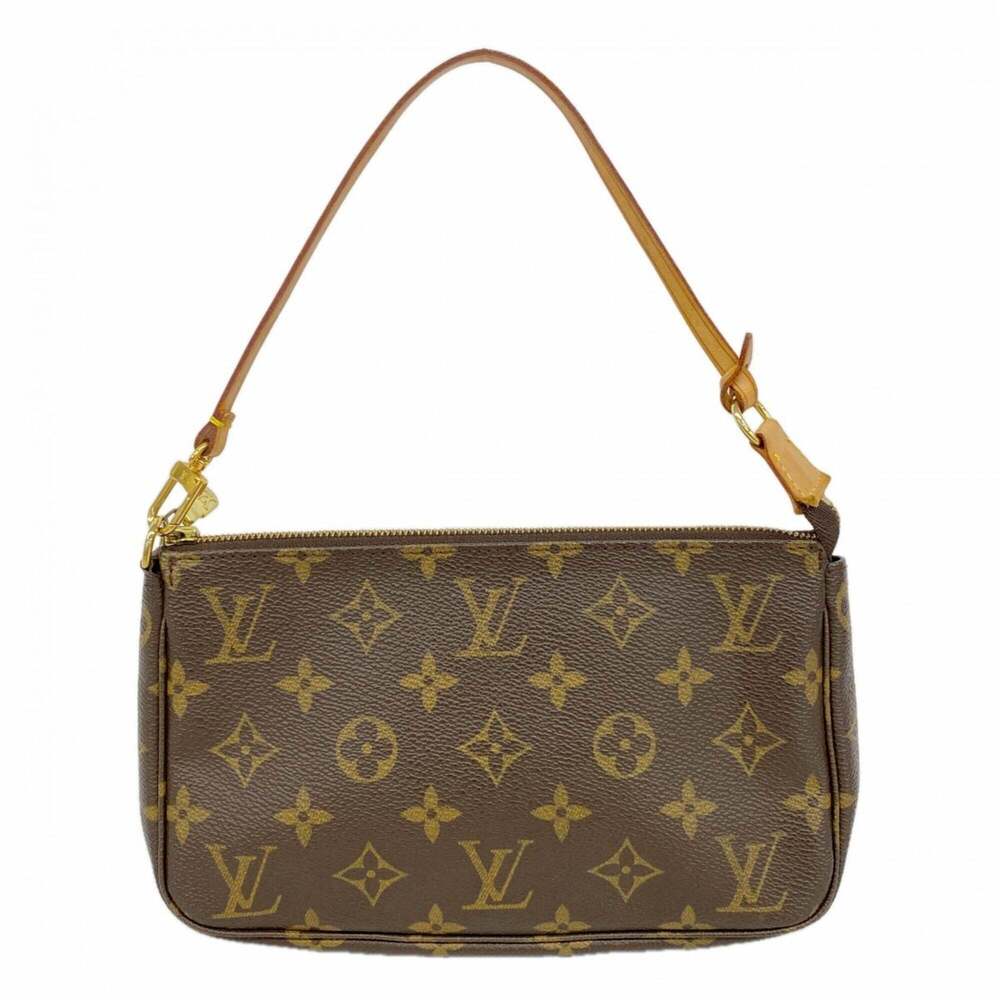 LOUIS VUITTON Brown Monogram Pochette Pouch - Picture 1 of 9